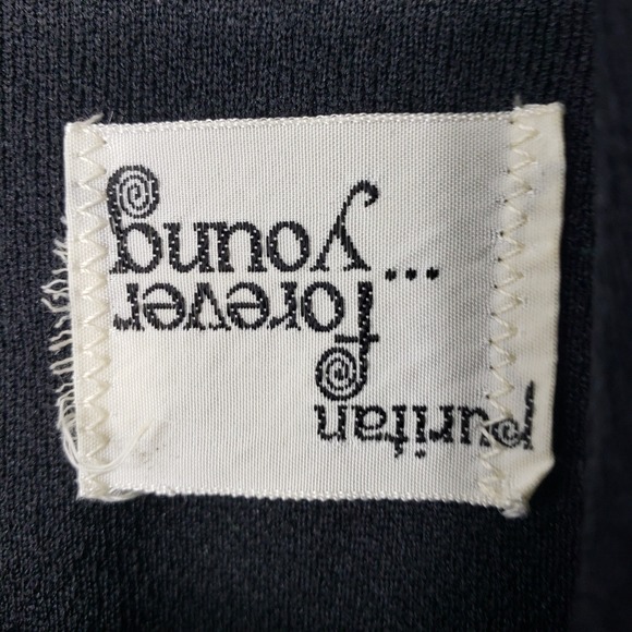 Vintage 70s Puritan Forever Young Mod Floral Geometric Sleeveless Maxi Dress M - Picture 3 of 9